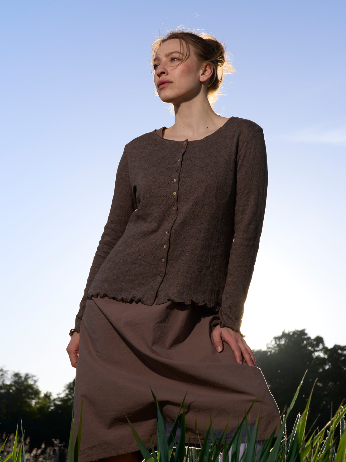 Flori cardigan jacquard